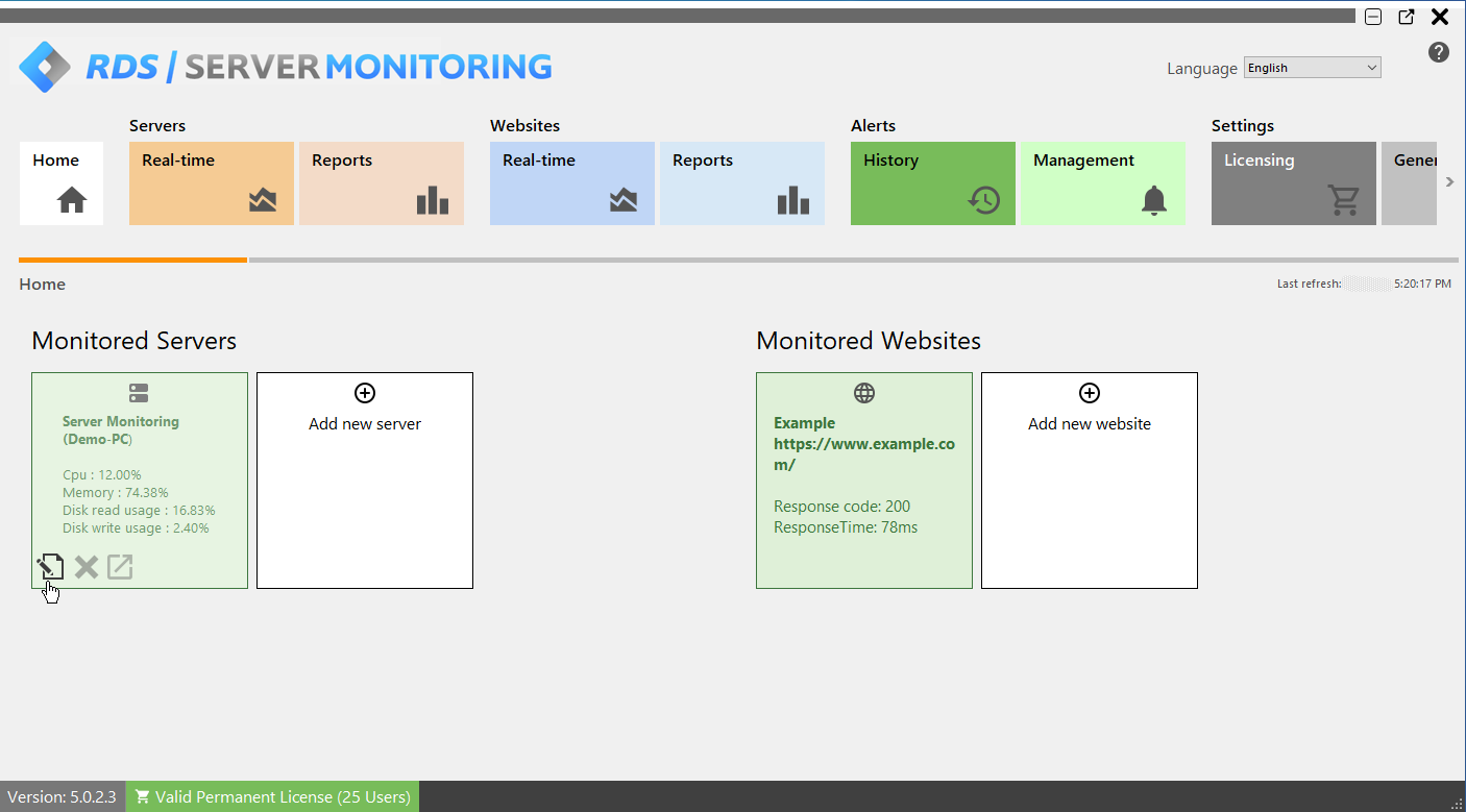RDS Server Monitoring