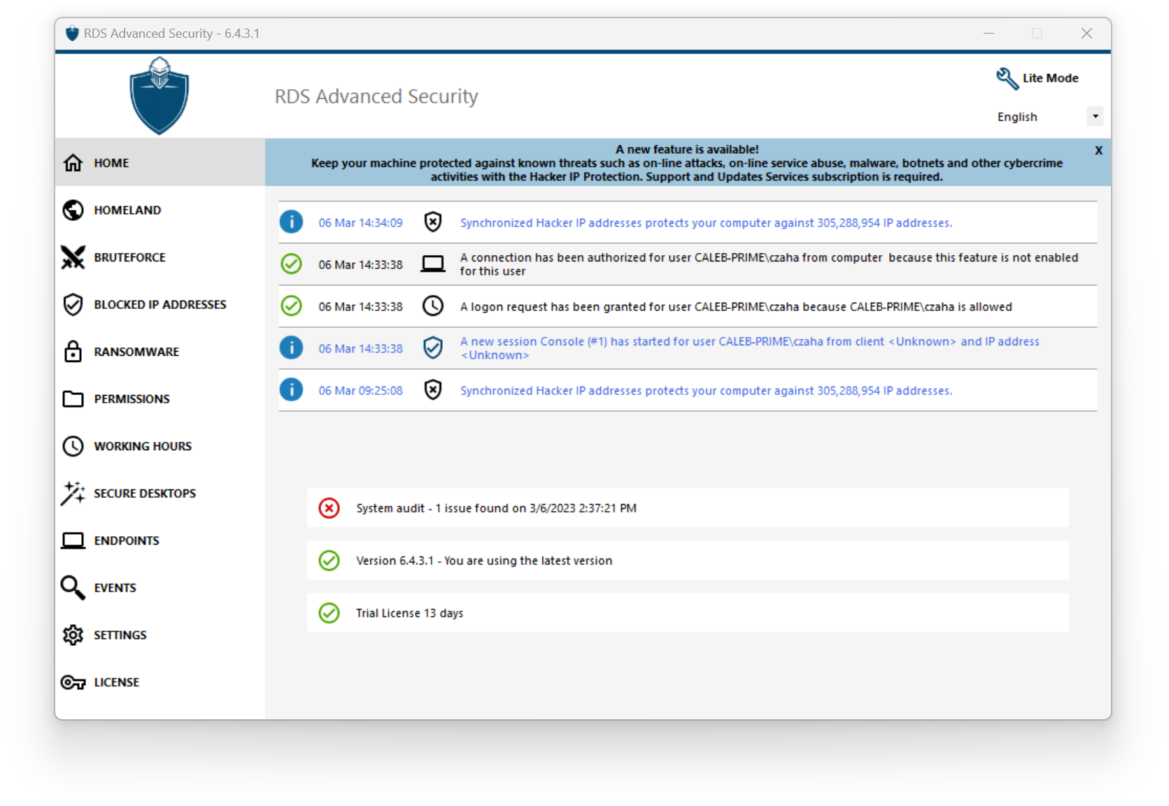 RDS Advanced Security 6.4.7.19 full